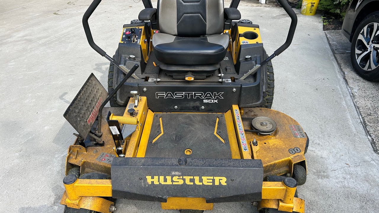 MOWER DECK HARD TO LIFT FIX. HUSTLER FASTRAK SDX