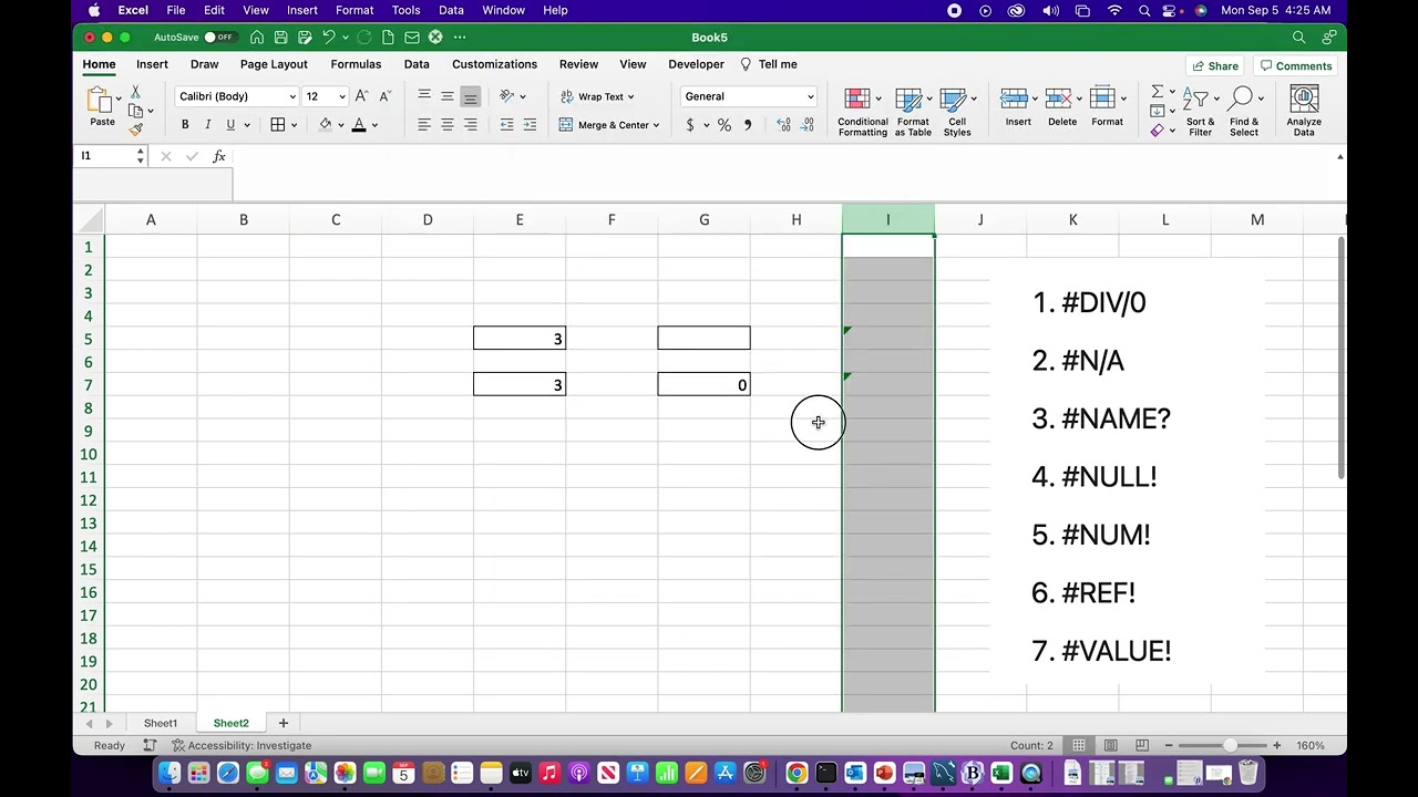 Removing Errors With IFERROR Function - Also Use ISERROR And Conditional Formatting