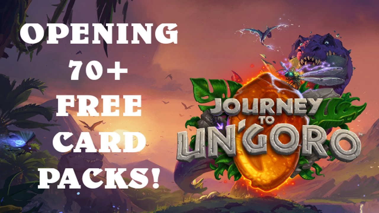 Hearthstone - OPENING 70+ FREE CARD PACKS! (Journey to Un'Goro)
