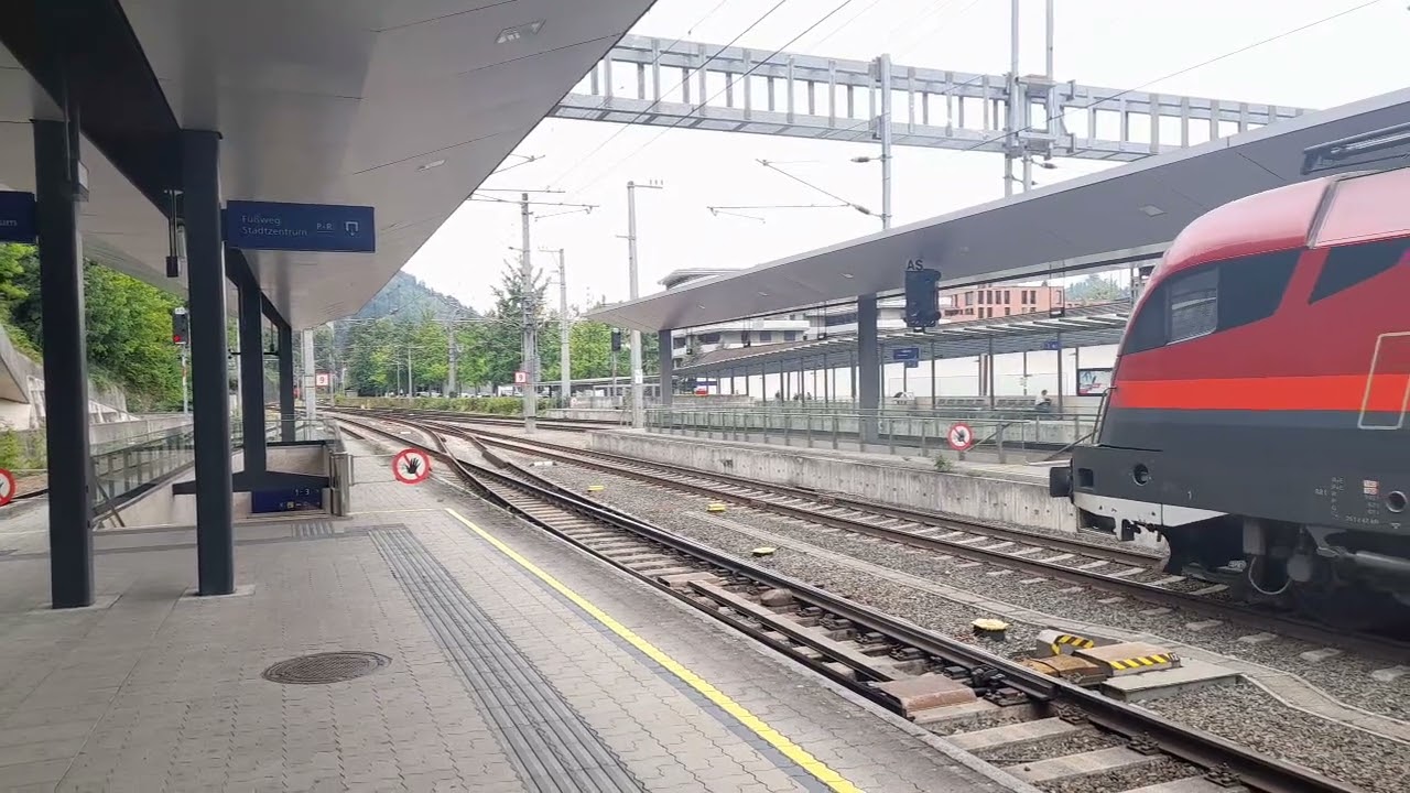 ÖBB IC 118 nach Dortmund bei der Schnellen Einfahrt in Feldkirch!!