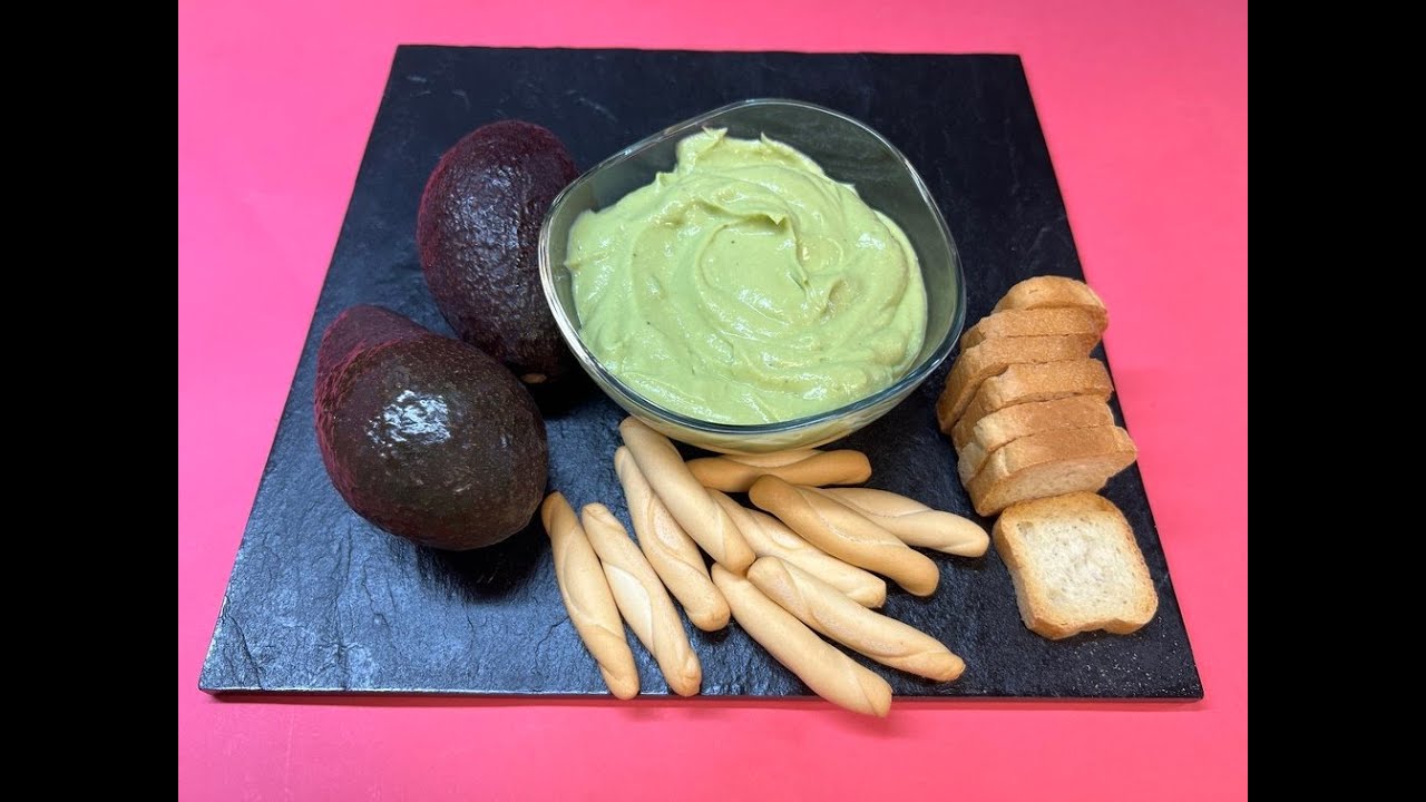 CREMA DE AGUACATE PARA UNTAR Estupenda para dipear, o rellenar canapés