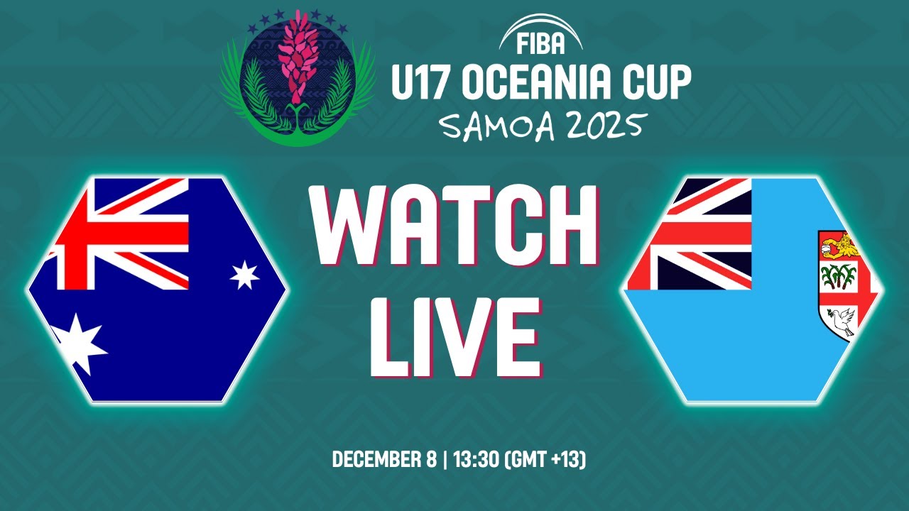 Group Phase | Australia v Fiji | Full Basketball Game | FIBA U17 Oceania Cup 2025
