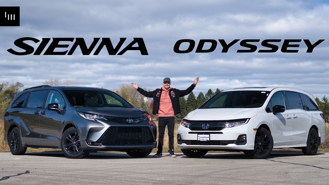 Toyota Sienna 2026 против Honda Odyssey: одна явно лучше.