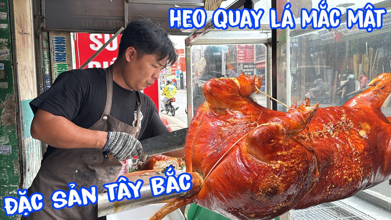 🟢Mồi nhậu béng cuối tuần nè! heo quay lá mắc mật nguyên con