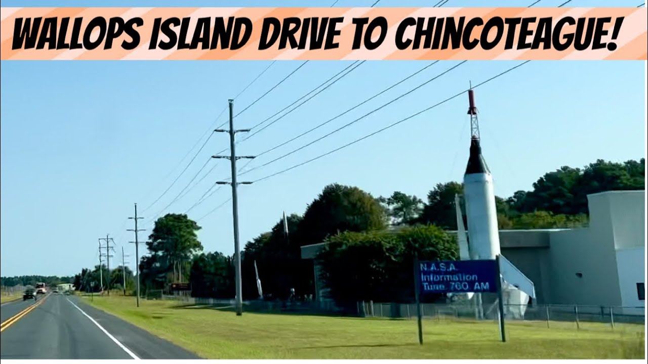 Wallops Island Drive to Chincotegue Island Virginia! Rt 175. 4K!