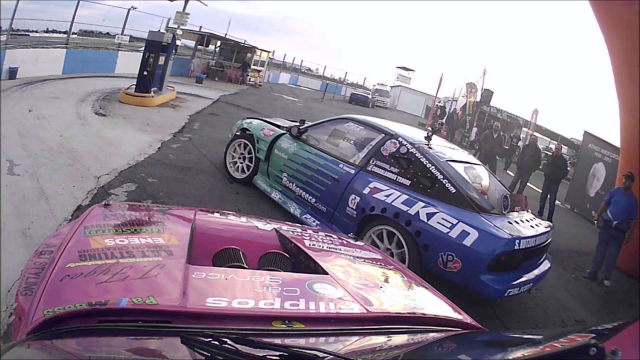 Pambos E30 V8   vs   Tsouris 200sx RB30   Cyprus DRIFT