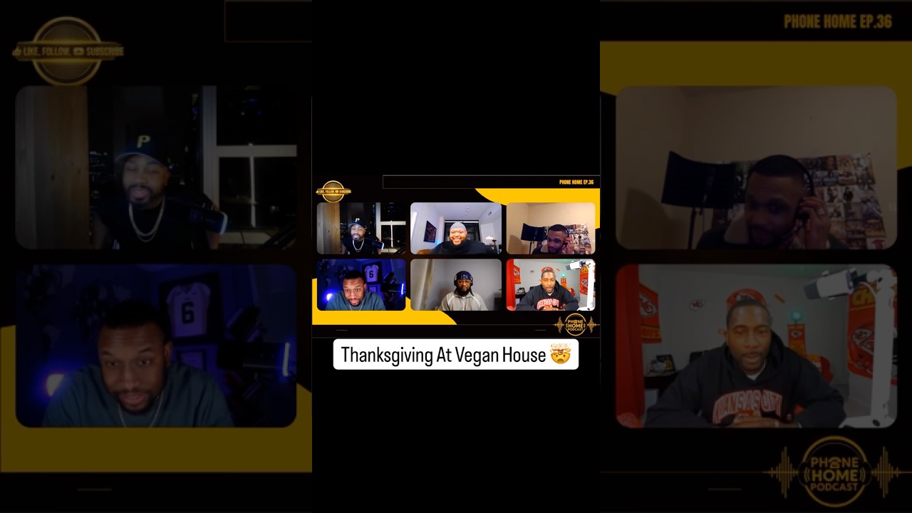 He talking bout Thanksgiving aint the same, cuz you VEGAN DOG 😂 