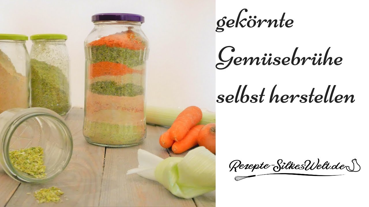 Gekörnte Gemüsebrühe selbst herstellen