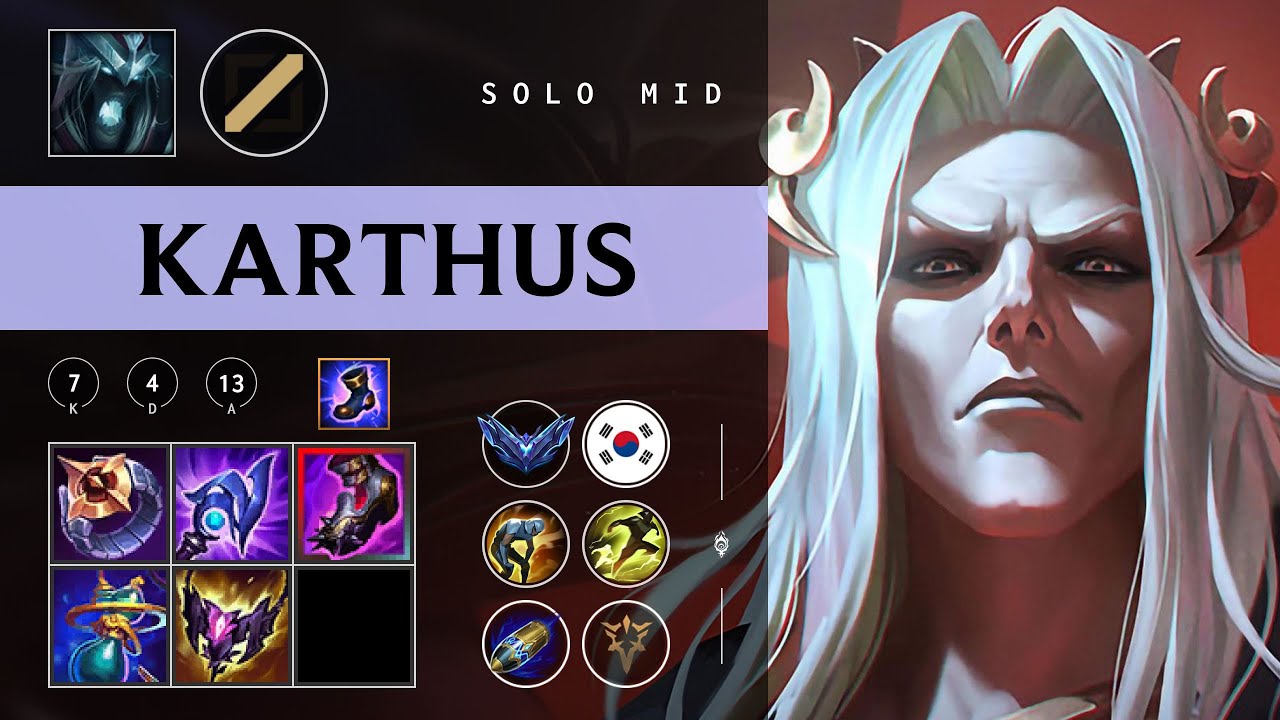 Karthus Mid vs Ahri - KR Diamond Patch 26.02
