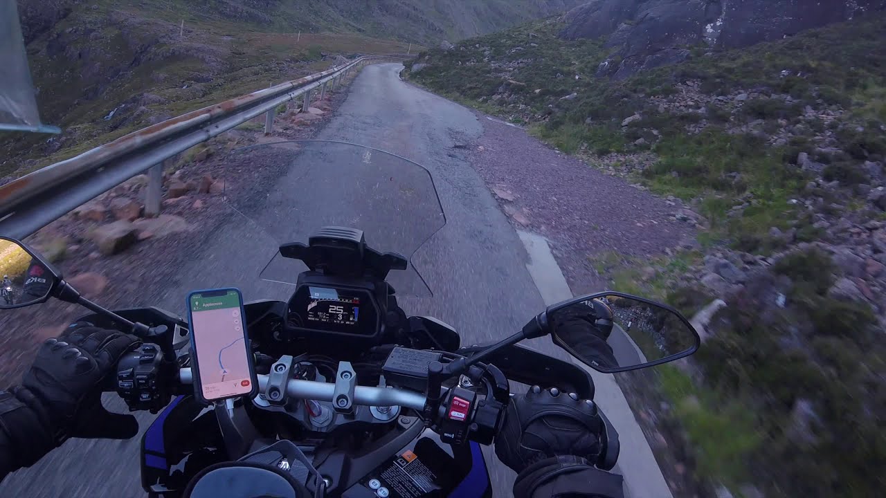 Bealach na Ba  to Applecross Scotland on Yamaha GT900 Tracer