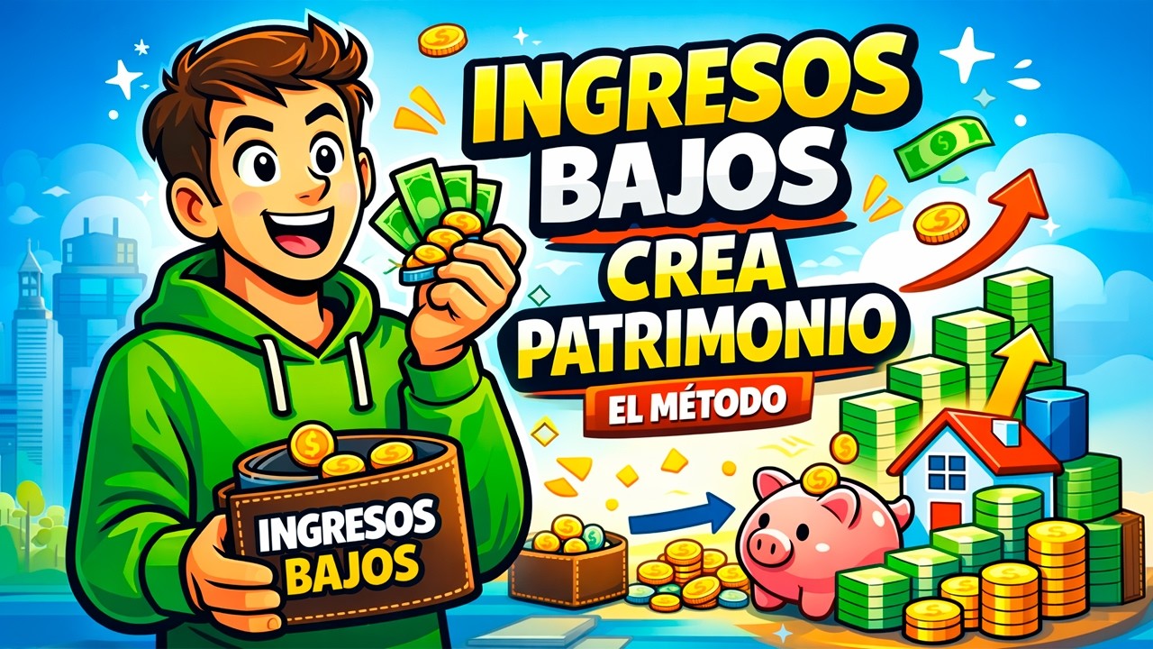 Cómo CONSTRUIR PATRIMONIO con INGRESOS BAJOS 💰 El MÉTODO que CAMBIA tu DINERO