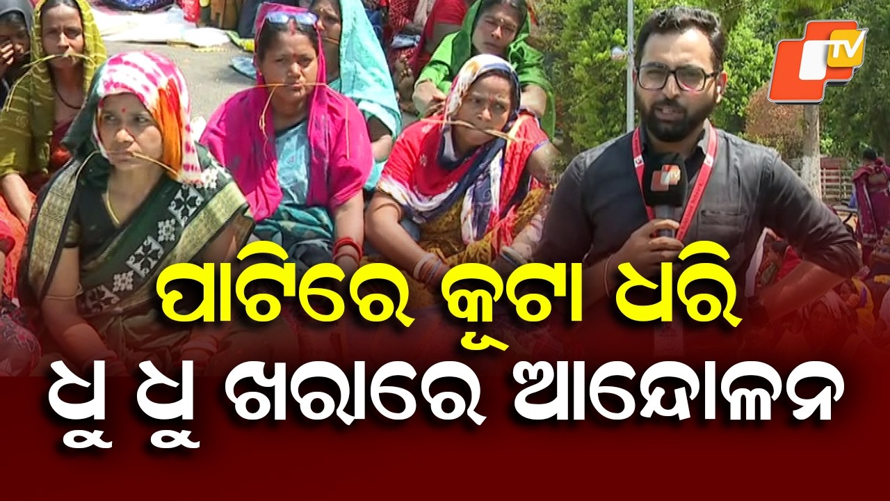 Cooks Protest on Roads with Straw in Mouth Under Scorching Heat, Agitation Enters Day 3