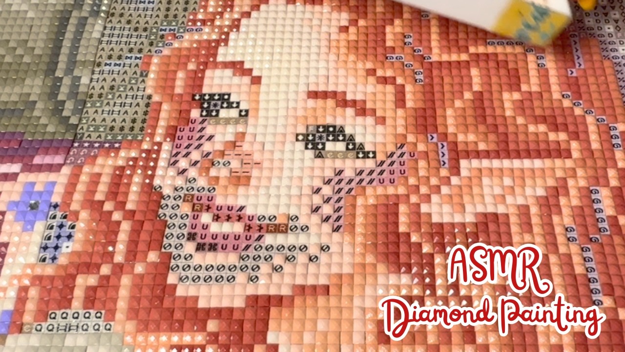 Satisfying, Relaxing, Calming  ASMR Diamond Painting Art | No talking | Real Time
