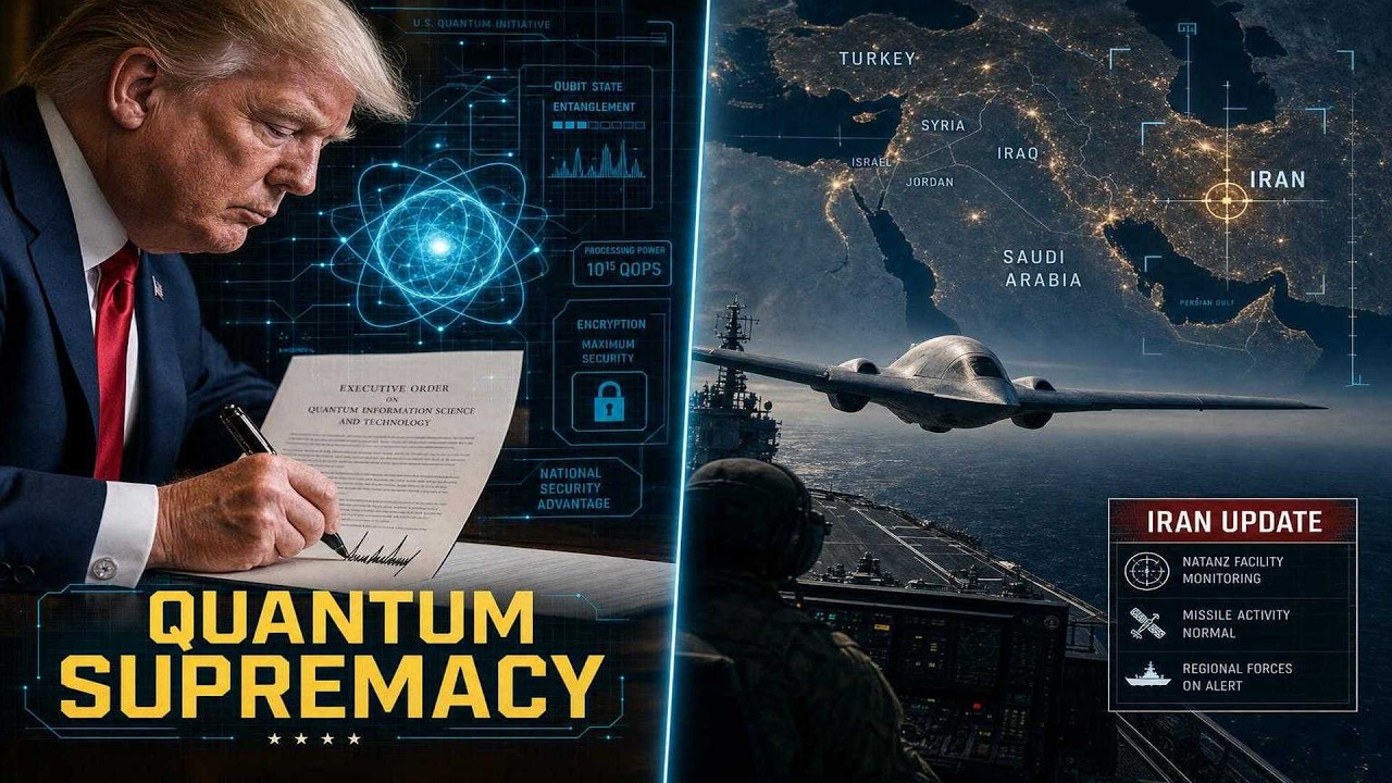 Трамп подписывает указы о квантовых технологиях, раскрывает шокирующий военный статус Ирана и уль...