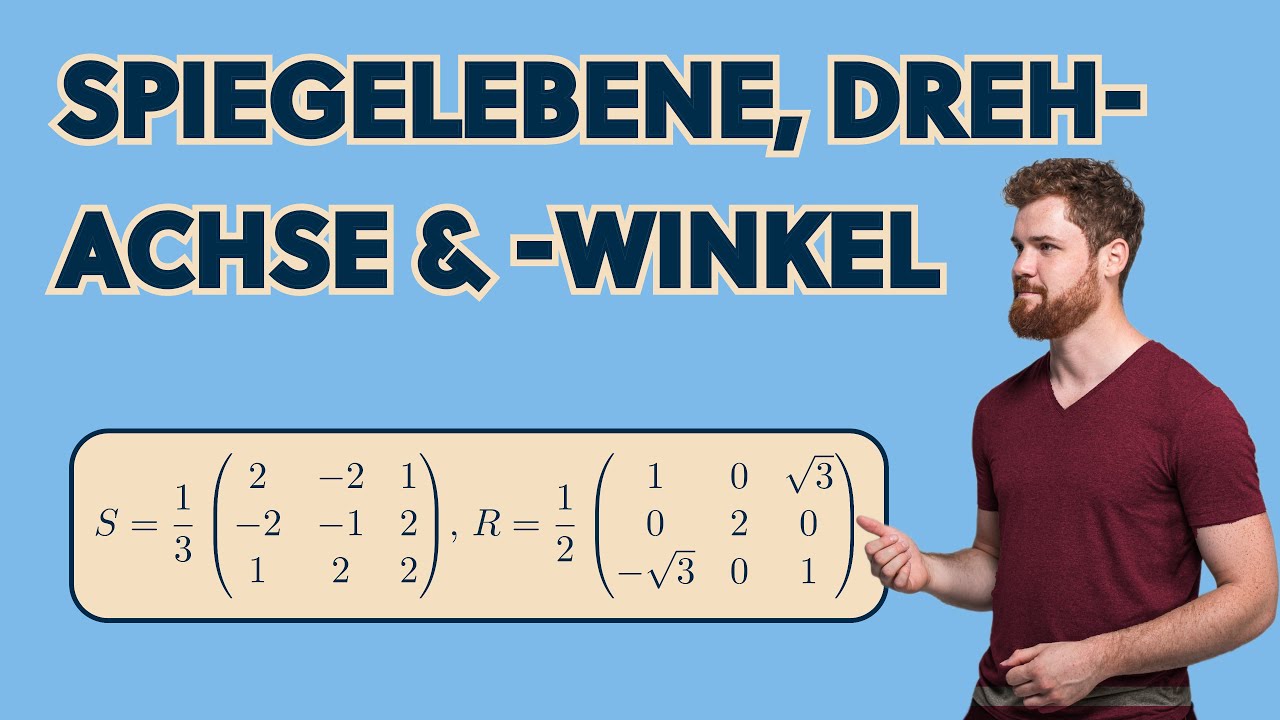 Drehmatrix & Spiegelmatrix (Spiegelebene, Drehachse, Drehwinkel) | Höma2 Masch, HA5 A1, KIT 2025