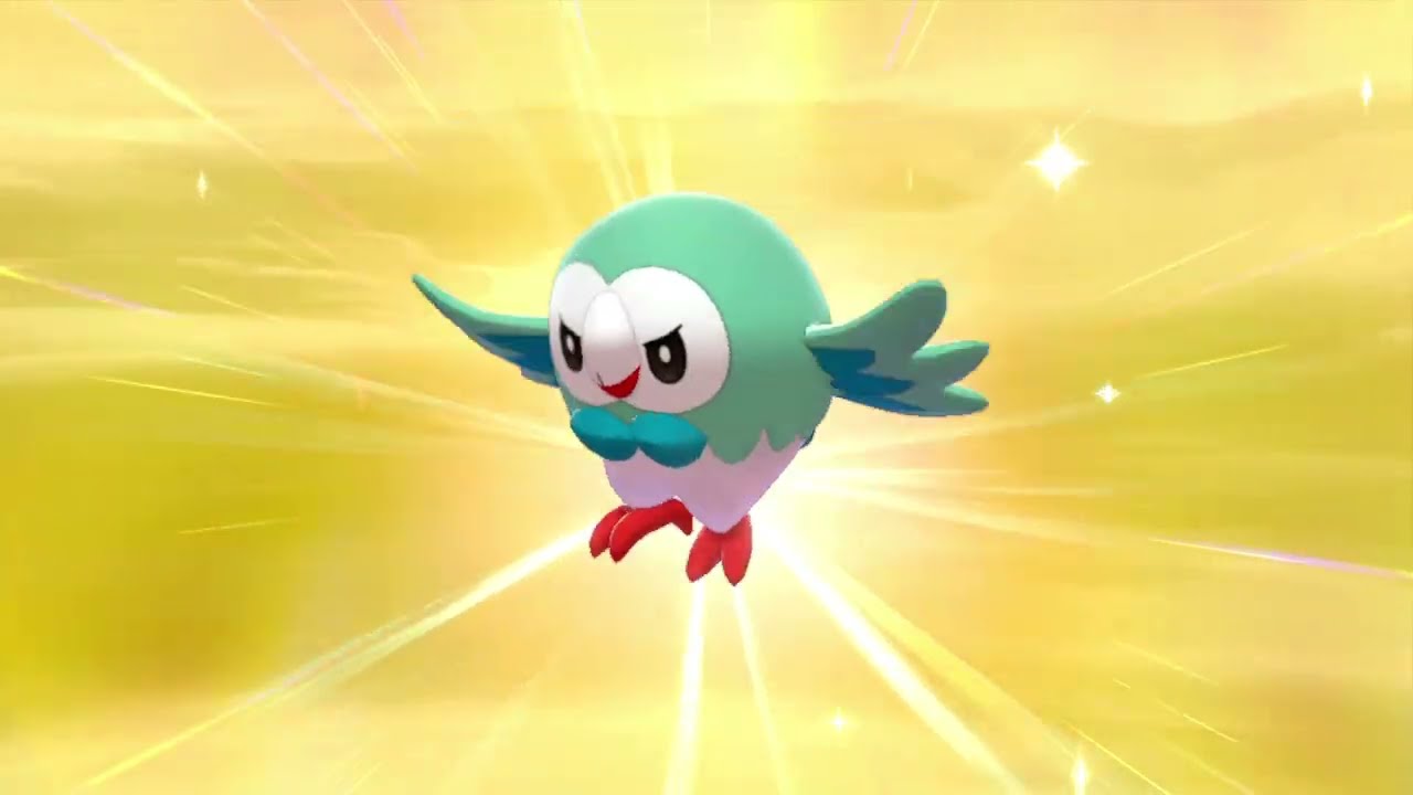 Shiny Rowlett - Masuda Method - Pokémon Shield.