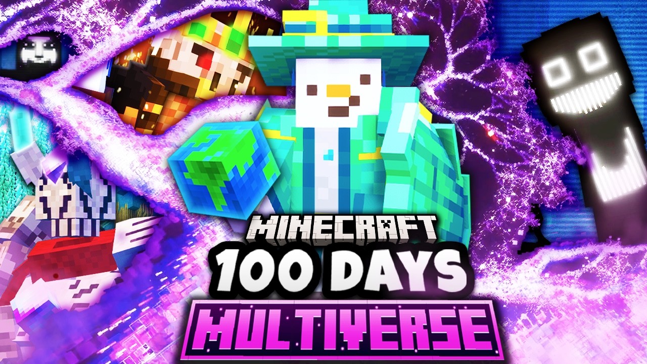 We Survived 100s of Days in the Minecraft MOD Multiverse