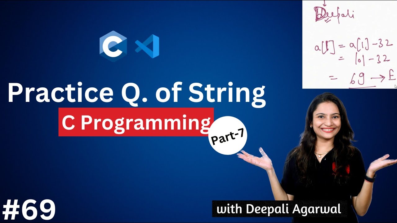 Program to Convert a String to Upper Case & Lower Case in C | String in C Part-7 #69
