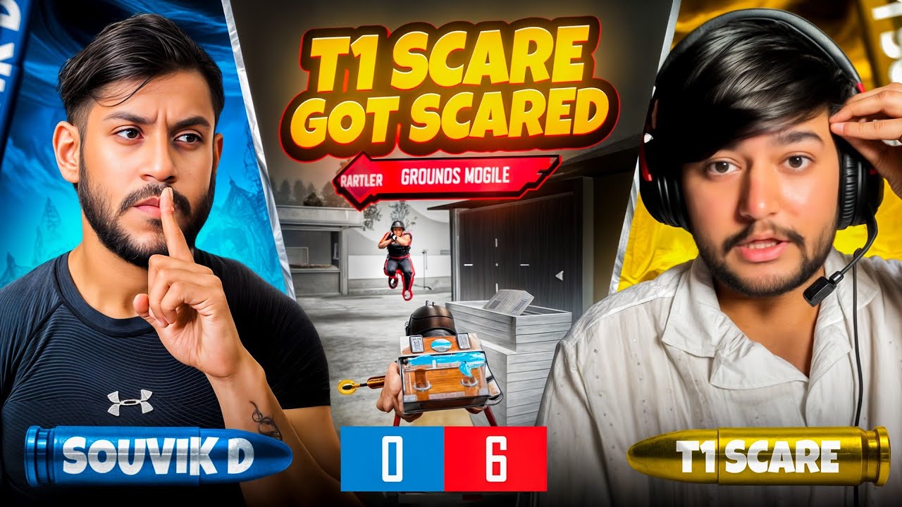 THE END OF T1 SCARE 🤡 SOUVIK D VS @T1SCARE  REMATCH  ? 