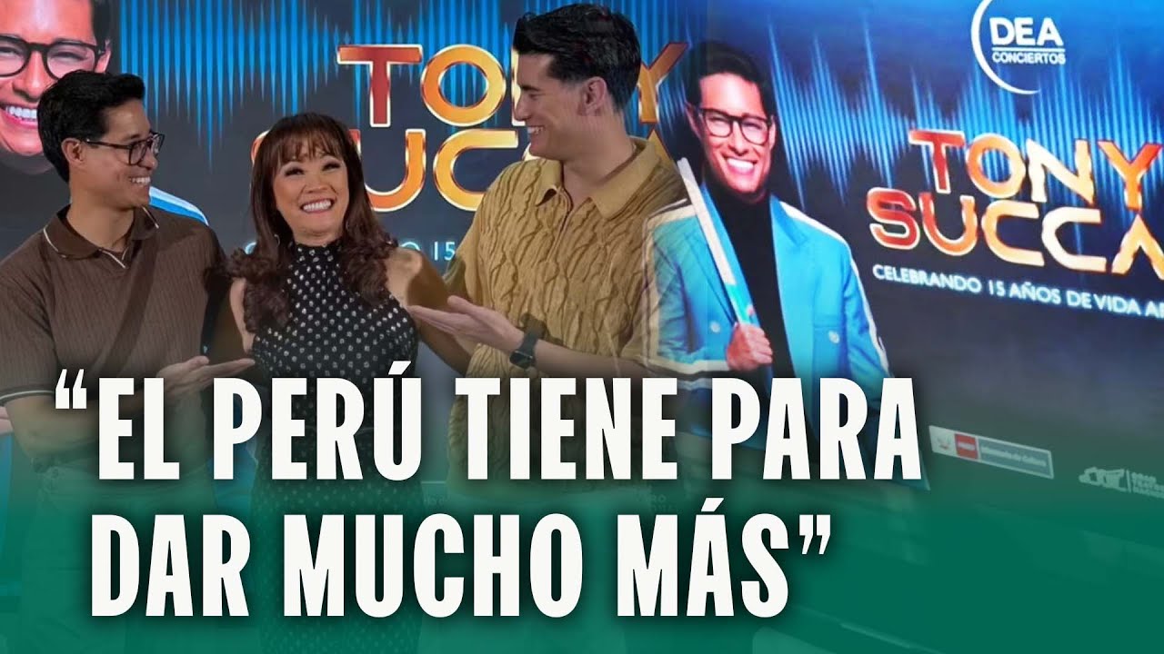 TONY SUCCAR Y MIMY SUCCAR EN CONFERENCIA DE PRENSA