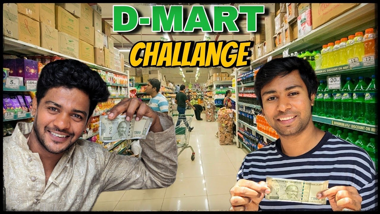 Bangalore D-mart challenge spending (500-RS) in (10-minutes)