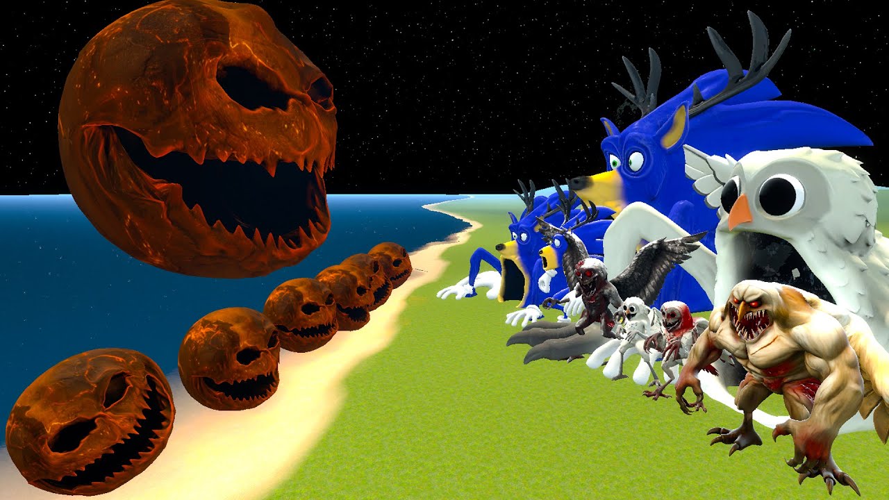 THE DEAD PLANET WAKES UP VS OWL & SONIC DEER SEA EATER FROM 99 NIGHTS IN THE FOREST In Garry's Mod!