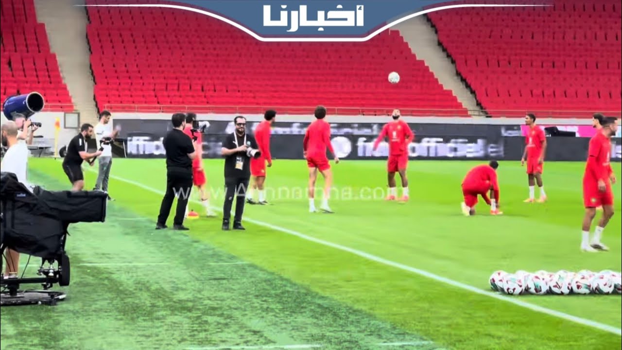 كواليس الحصة التدريبية الأخيرة للمنتخب المغربي قبل ودية البحرين 