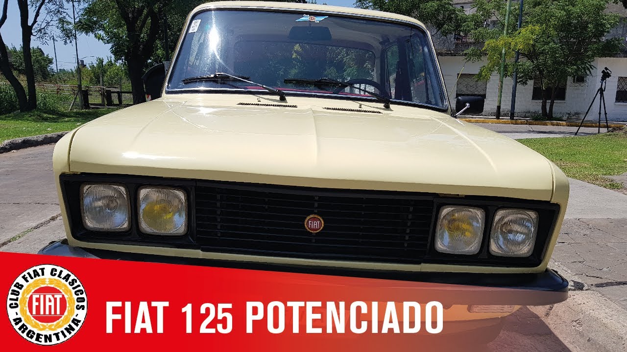 Fiat 125 Potenciado Año 1977 color Marfil - interior pana roja | Club Fiat Clásicos Argentina