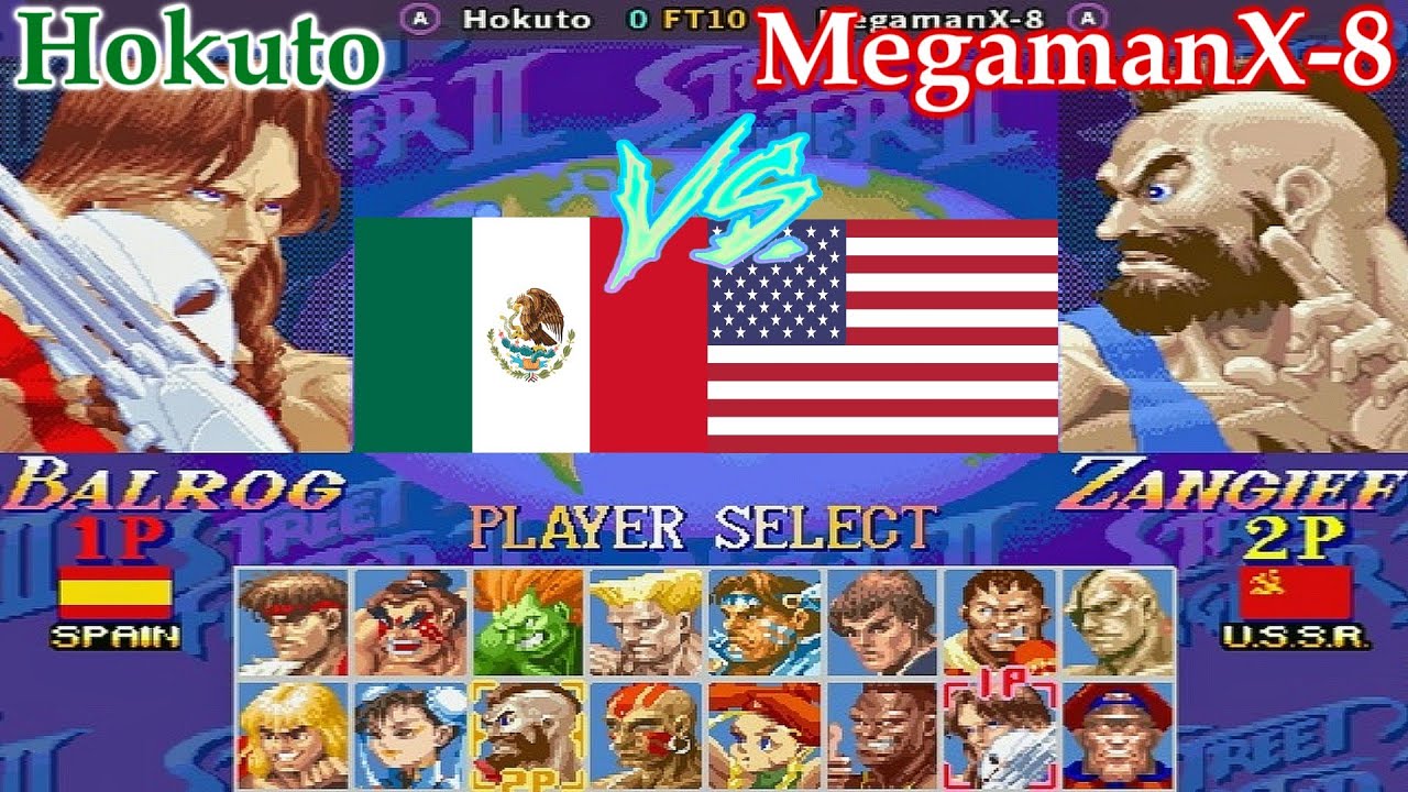 Super Street Fighter II X: Grand Master Challenge - Hokuto vs MegamanX-8 FT10