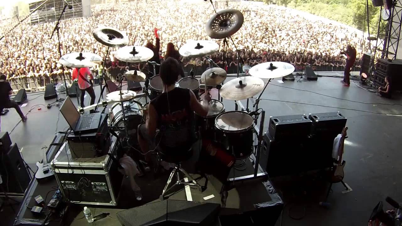 Bruno Valverde Drum Cam - Spread your Fire - Angra at Hellfest - France