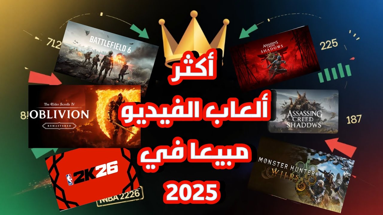 أكثر ألعاب الفيديو مبيعًا في 2025 🔥