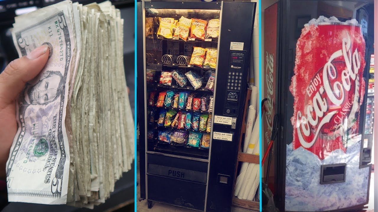 Taking Out Cash From My Vending Machines On Location!!
