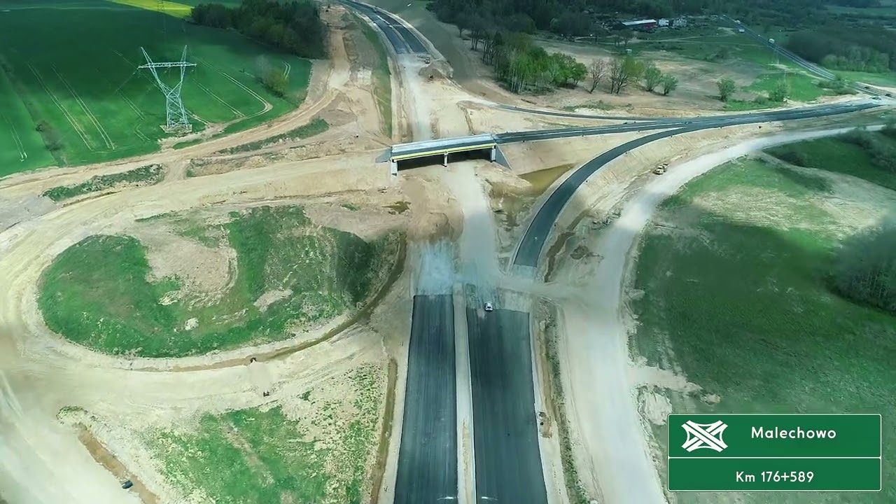 Budowa drogi ekspresowej S6 Sianów-Sławno | Film z powietrza |Kwiecień 2025