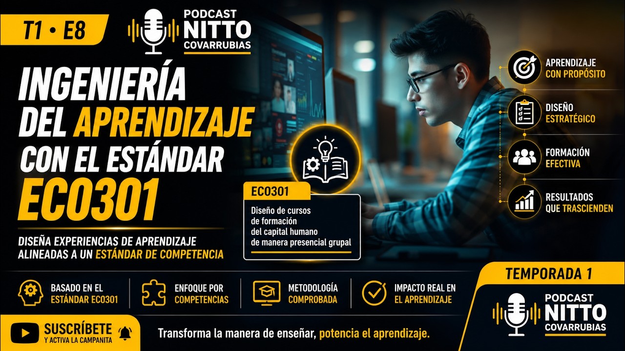 ¿Cómo diseñar un curso profesional?. La ingeniería del aprendizaje con el estándar EC0301. T1-E8