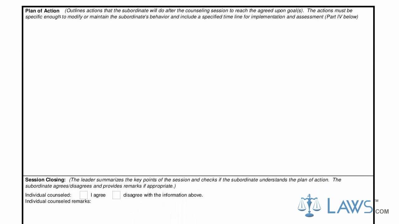 Learn How to Fill the  DA form 4856 Developmental Counseling Form