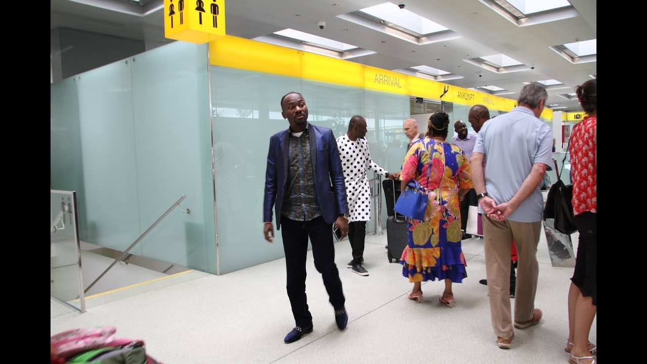 APOSTLE JOHNSON SULEMAN ARRIVES GRAZ INTERNATIONAL AIRPORT, AUSTRIA