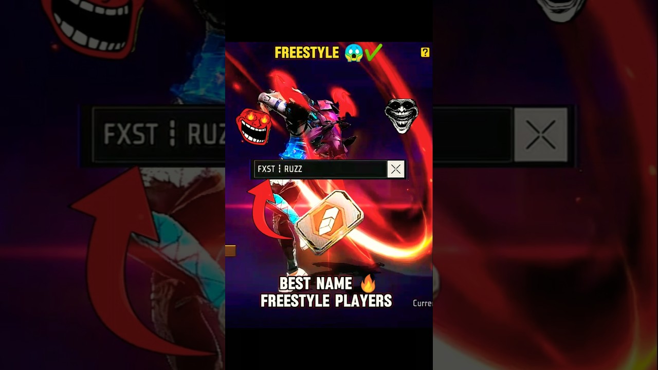 Best Freestyle Names 👑😎 for Free fire 🔥 #stylname#freestyle