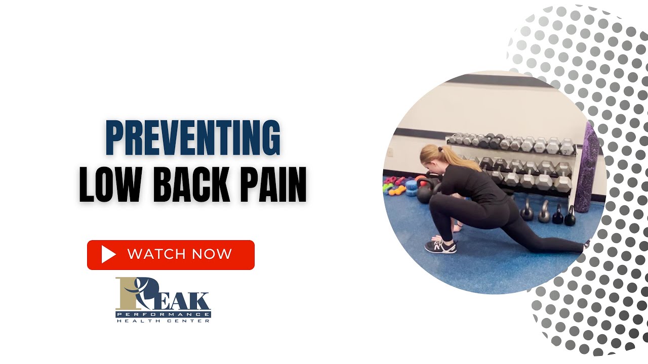 Preventing Low Back Pain / Lawrence, Kansas Chiropractor