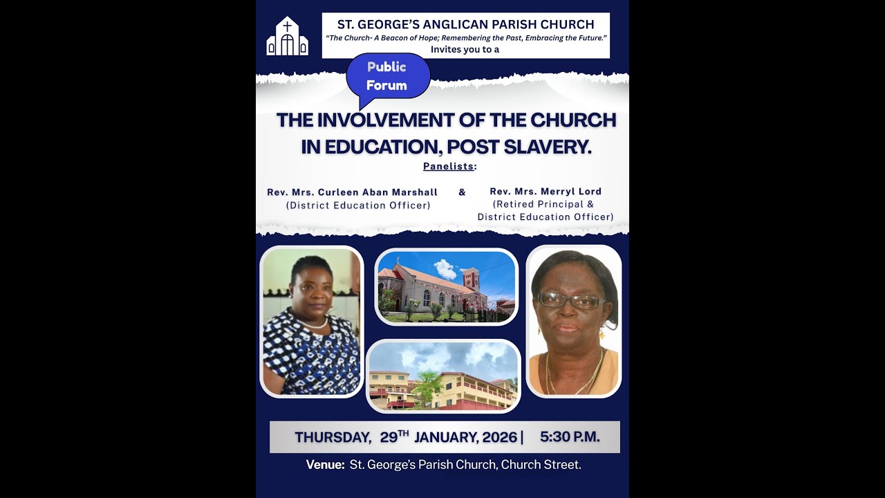 SGAC Public Forum: THE INVOLVEMENT OF THE CHURCH IN EDUCATION, POST SLAVERY