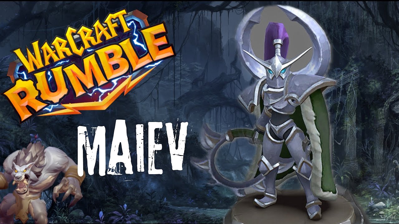Warcraft Rumble PvP : Maiev + Worgen First Strike ( One shot Towers ) !