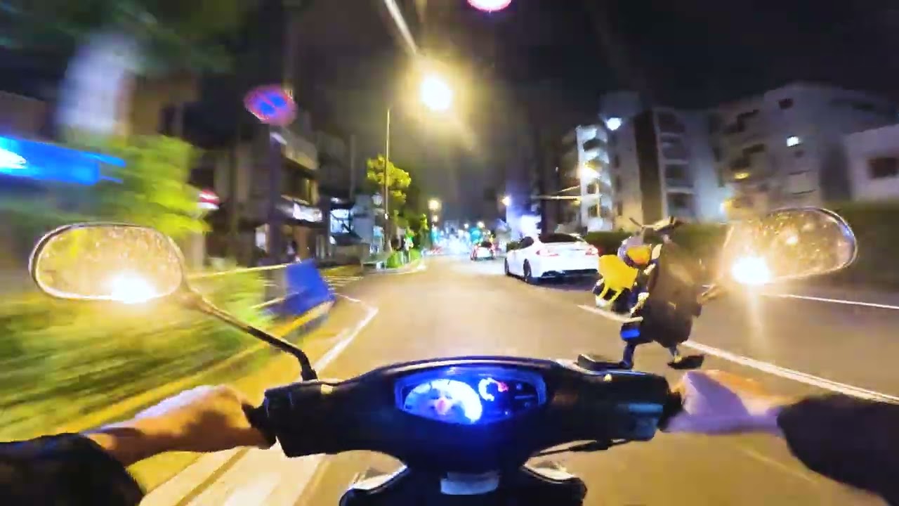 [4K] Tokyo Suburb Night Ride POV | Japan🇯🇵 | Suzuki Address 125g