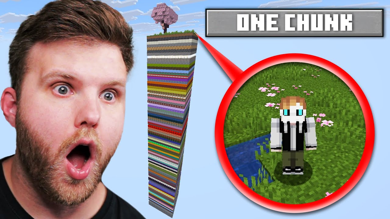 Surviving 100 Layers In A RANDOM Chunk In Minecraft!