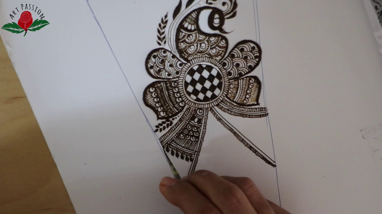 Rajvadi indo arabic style intricate bridal mehndi  henna design