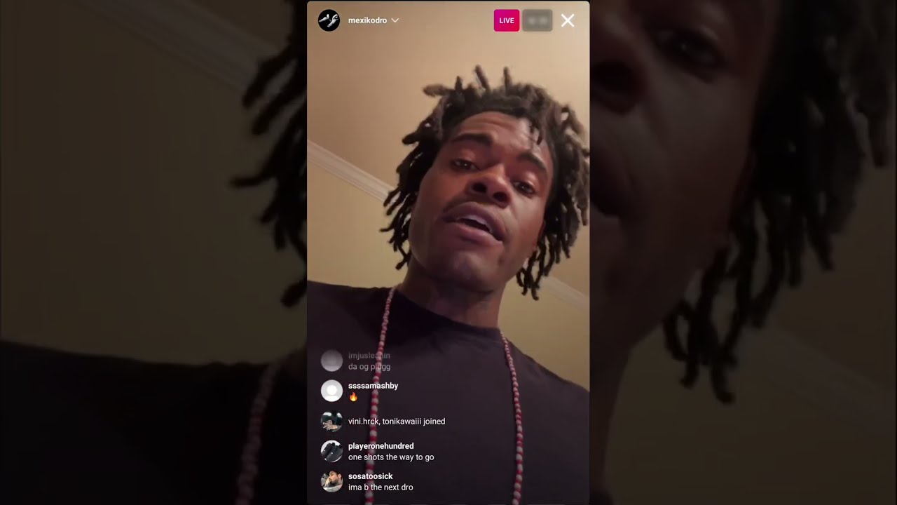 MexikoDro Playing June Sample Beats, Snippets, & Talks To Haters on IG Live (Jun 23, 2023)
