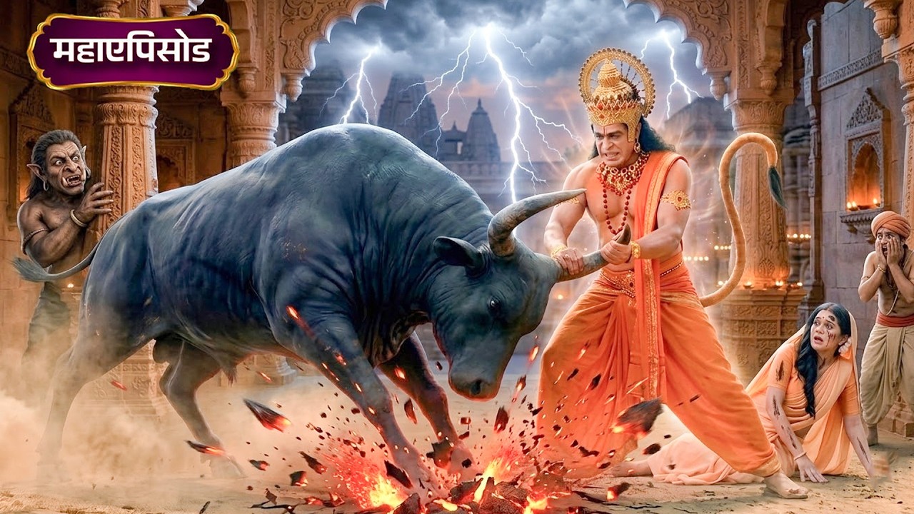 जब जंगली भैंसे ने किया हमला… हनुमान जी बने सीता माता के रक्षक! | Shrimad Ramayan | #ram #ramayan