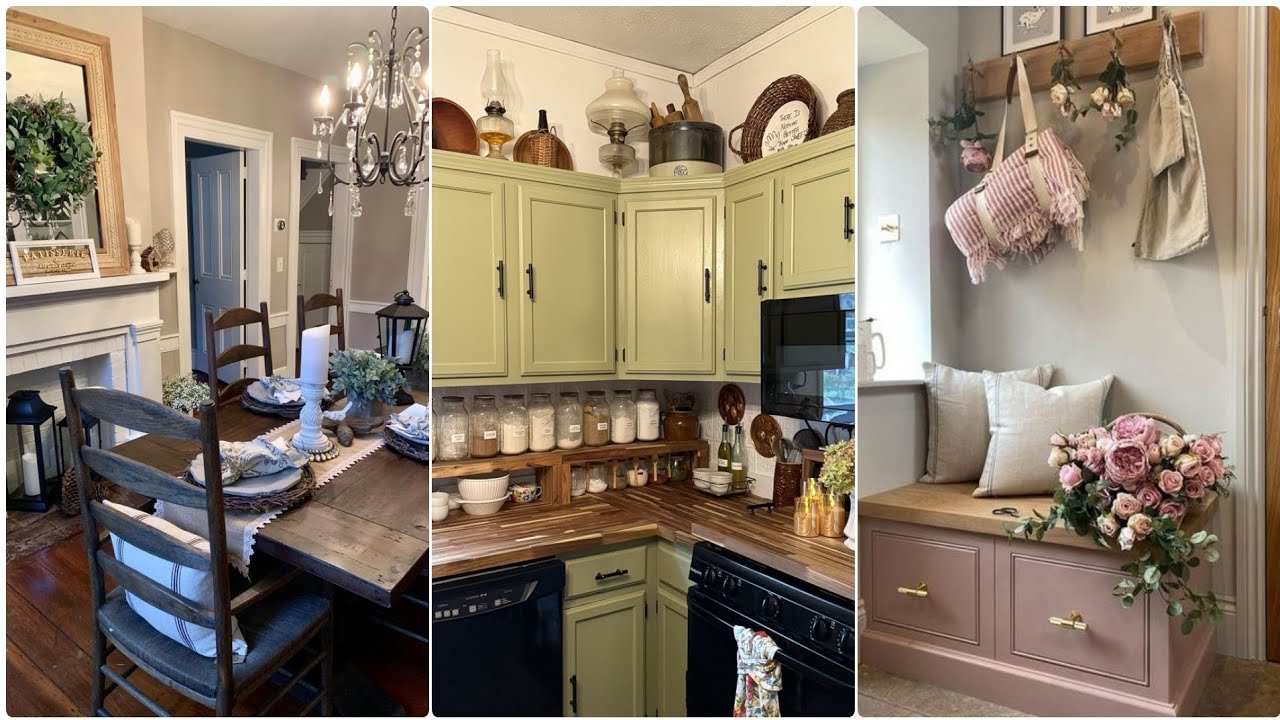 Country Farmhouse Home Decorating Ideas: Rustic, Cozy, and Charming. #vintage #farmhouse #decoration