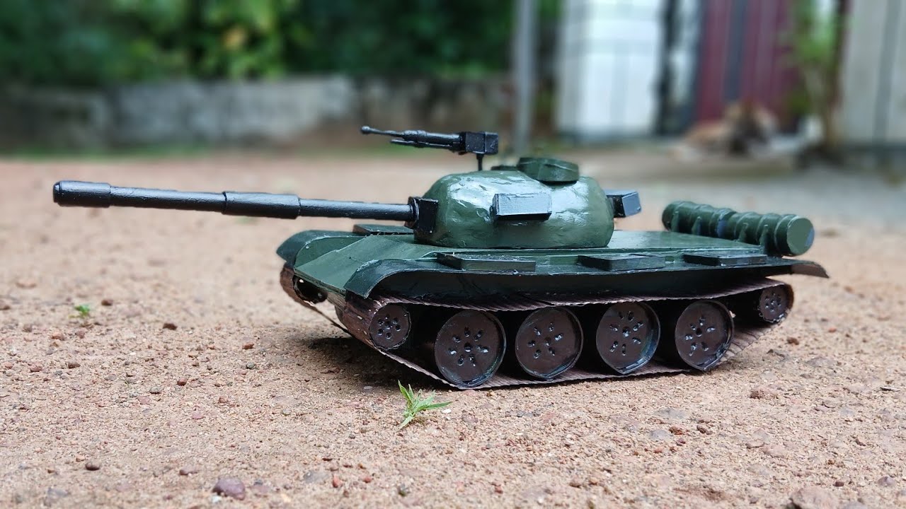 DIY Cardboard T-55 Soviet Tank: Build Your Own Soviet Main Battle Tank