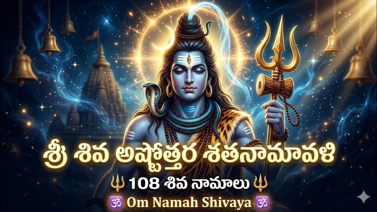 శ్రీ శివ అష్టోత్తర శతనామావళి | 108 శివ నామాలు | Om Namah Shivaya | Powerful Shiva Chant
