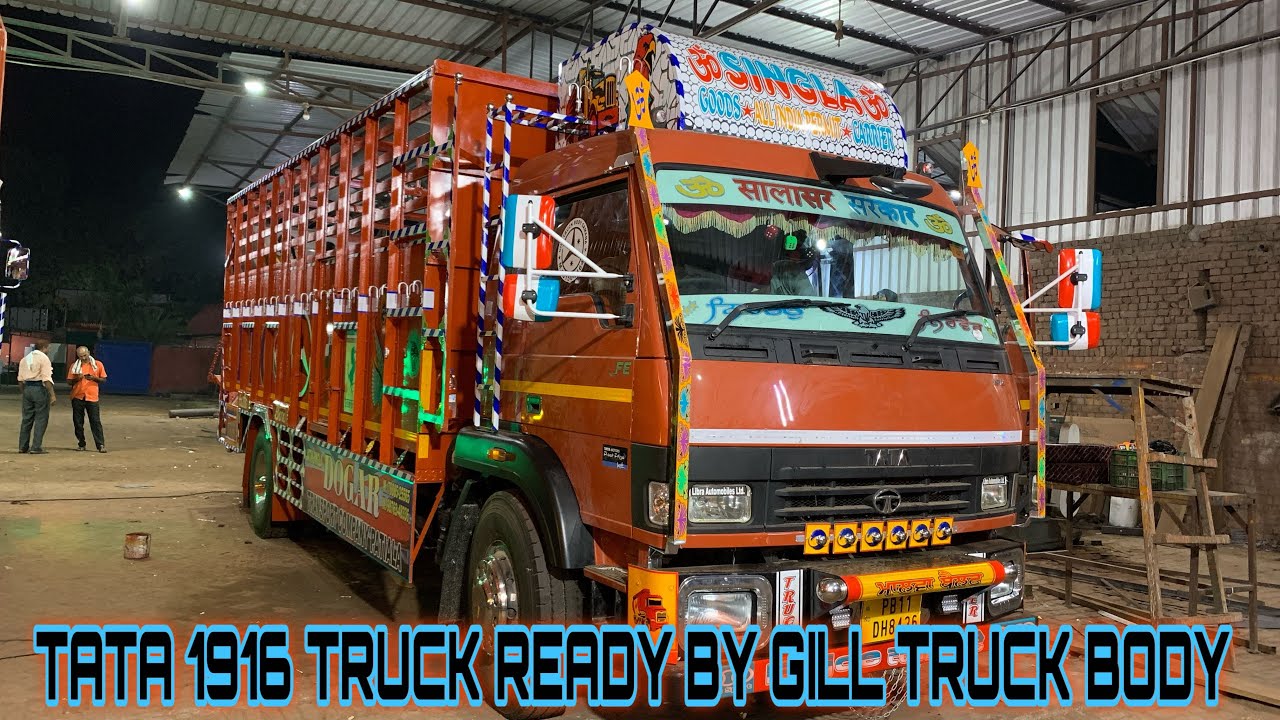 TATA🚍1916 TRUCK ✅BODY READY 👉🏻BY GILL 🤭TRUCK BODY #gilltruckbody #gilltruck #trucks #indiantrucks
