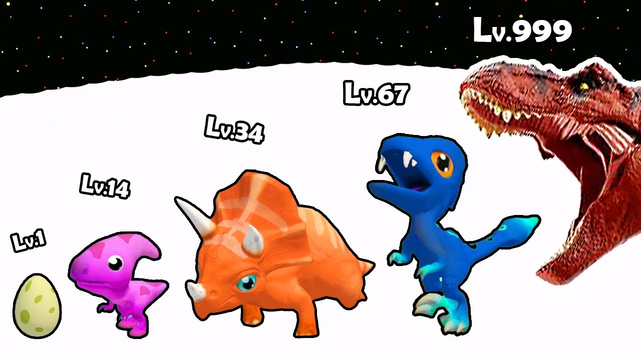 Merge Dinosaur Dino Evolution - Max Level Up Evolve Egg to Giganotosaurus | All Levels